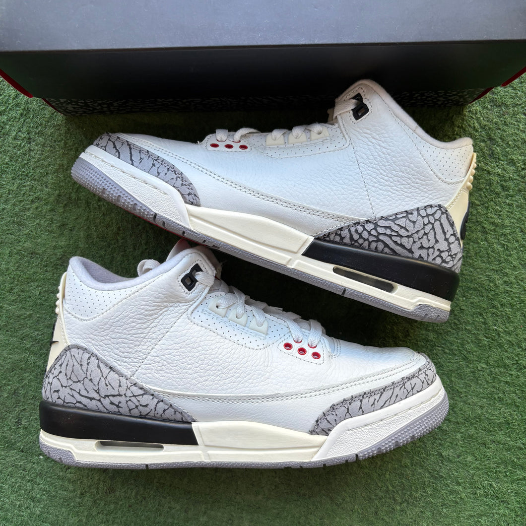 Jordan Reimagined White Cement 3s Size 6Y