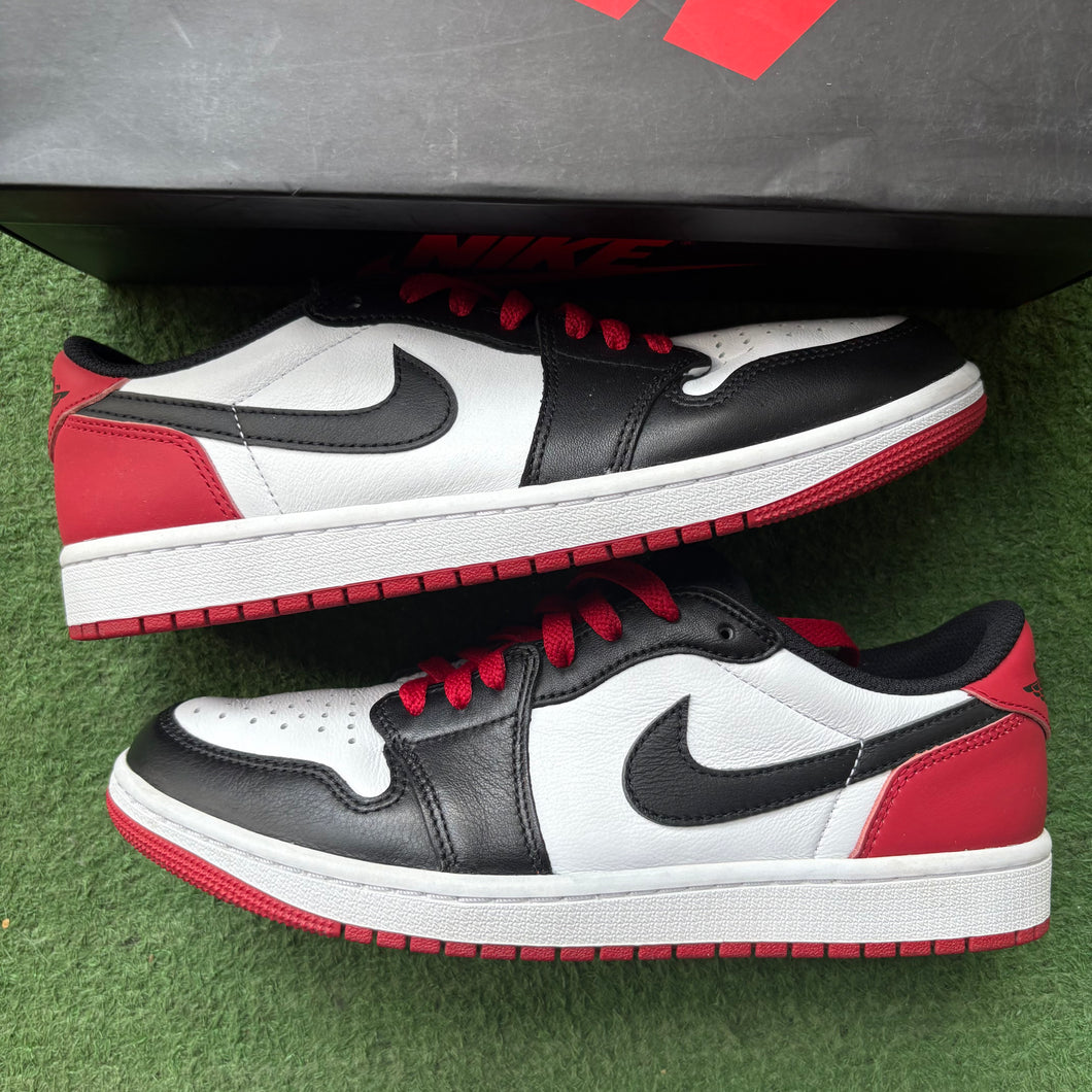 Jordan Black Toe 1 Lows Size 8.5