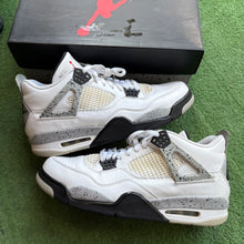 Load image into Gallery viewer, Jordan White Cement 4s Size 12
