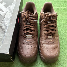 Load image into Gallery viewer, Nike Supreme Brown Air Force 1s Size 10.5
