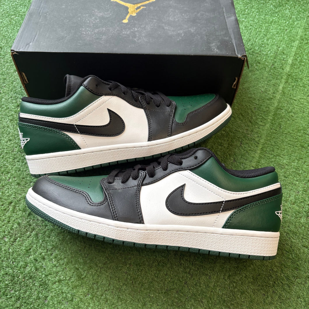 Jordan Noble Green 1 Lows Size 9.5