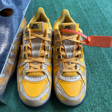Load image into Gallery viewer, Nike Off White University Gold Rubber Dunks Size 8.5
