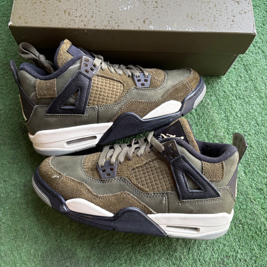 Jordan Medium Olive Craft 4s Size 5.5Y