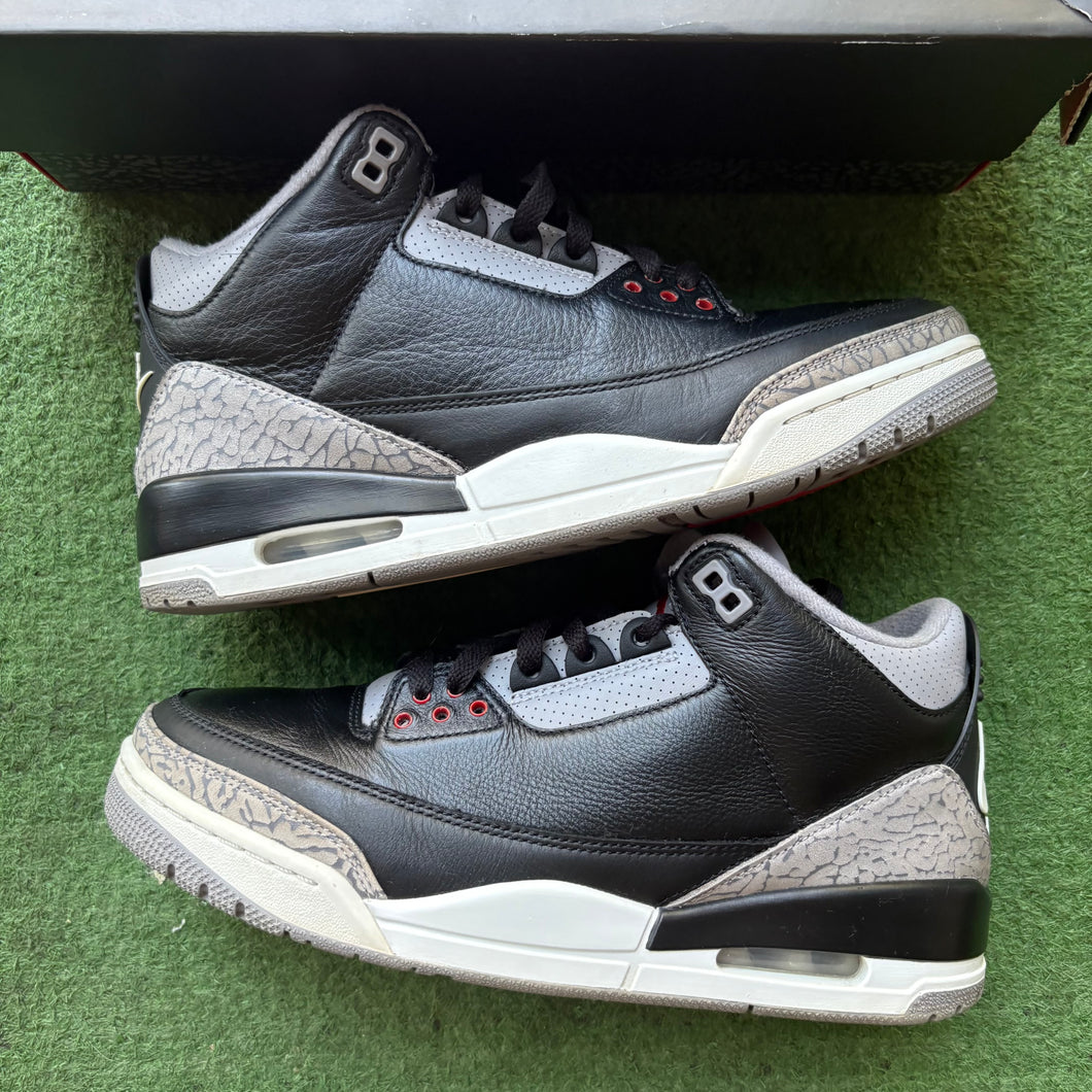 Jordan Black Cement 3s Size 9