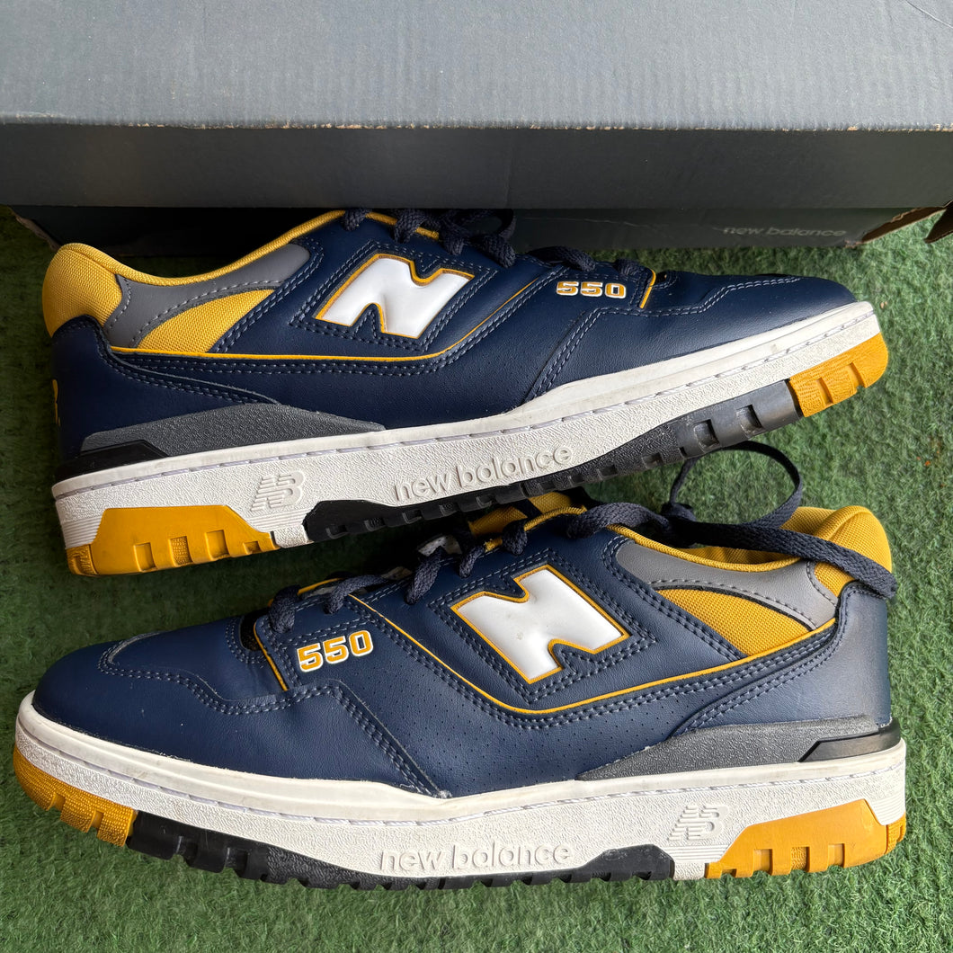 New Balance Blue Yellow 550s Size 10