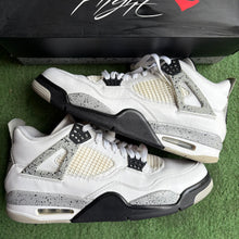 Load image into Gallery viewer, Jordan White Cement 4s Size 12
