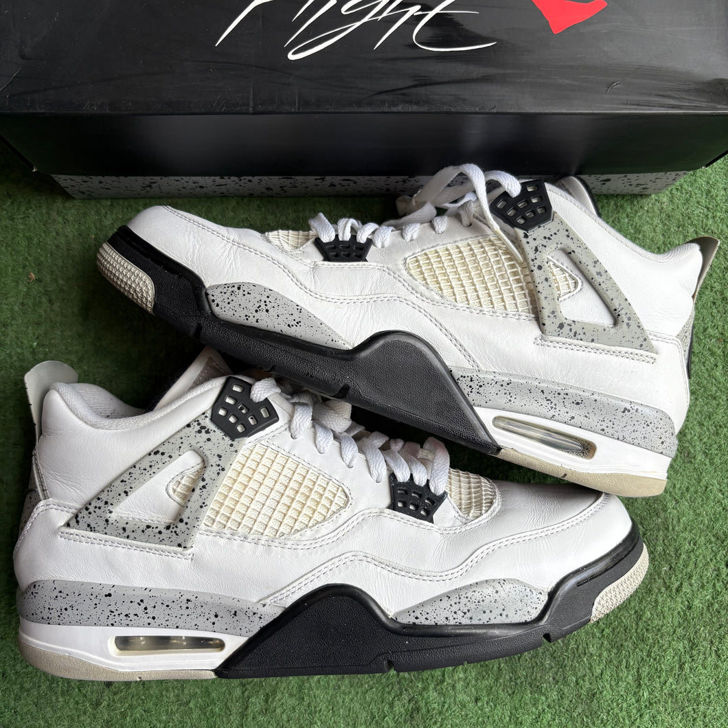 Jordan White Cement 4s Size 12