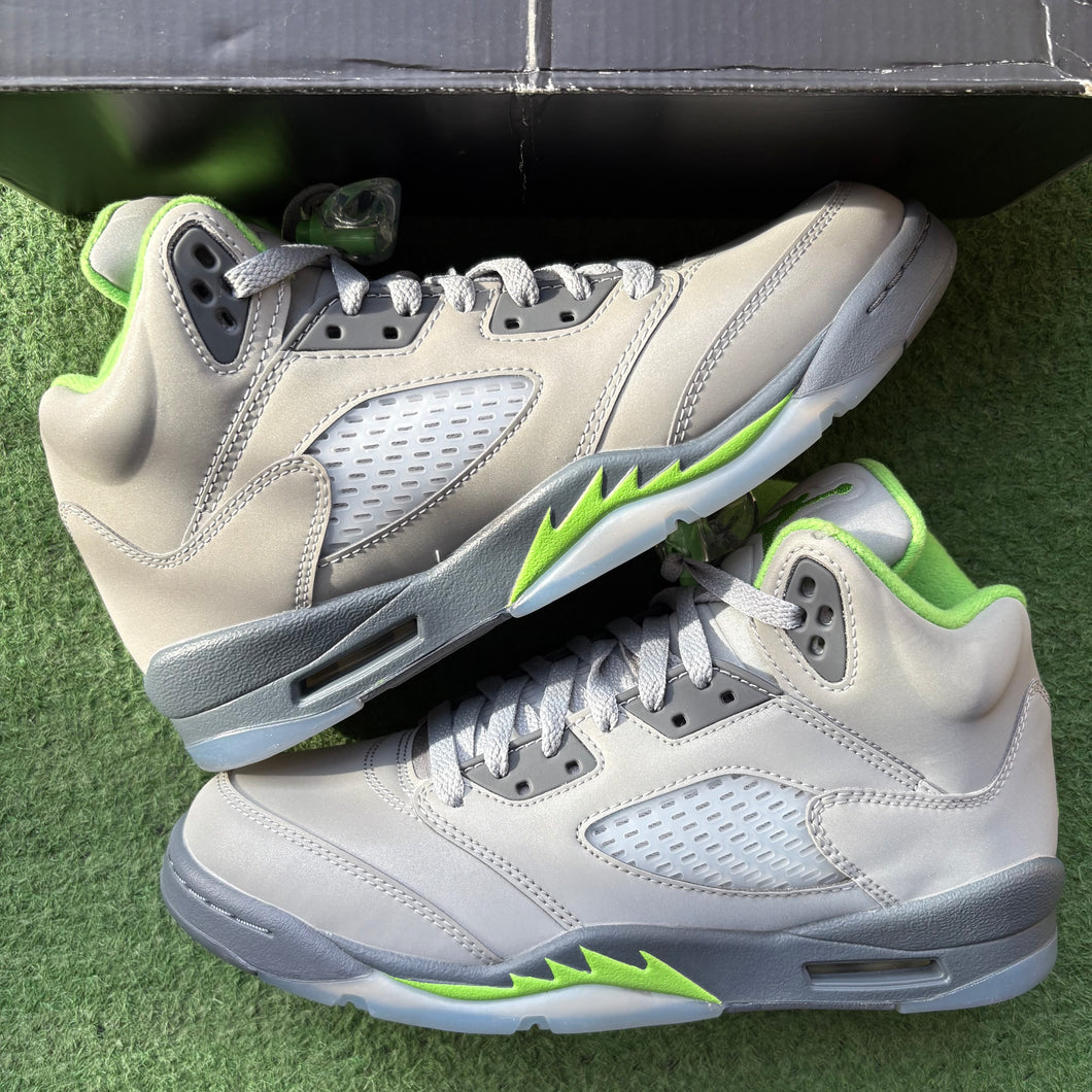 Jordan Green Bean 5s Size 7Y