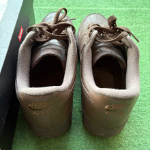 Load image into Gallery viewer, Nike Supreme Brown Air Force 1s Size 10.5
