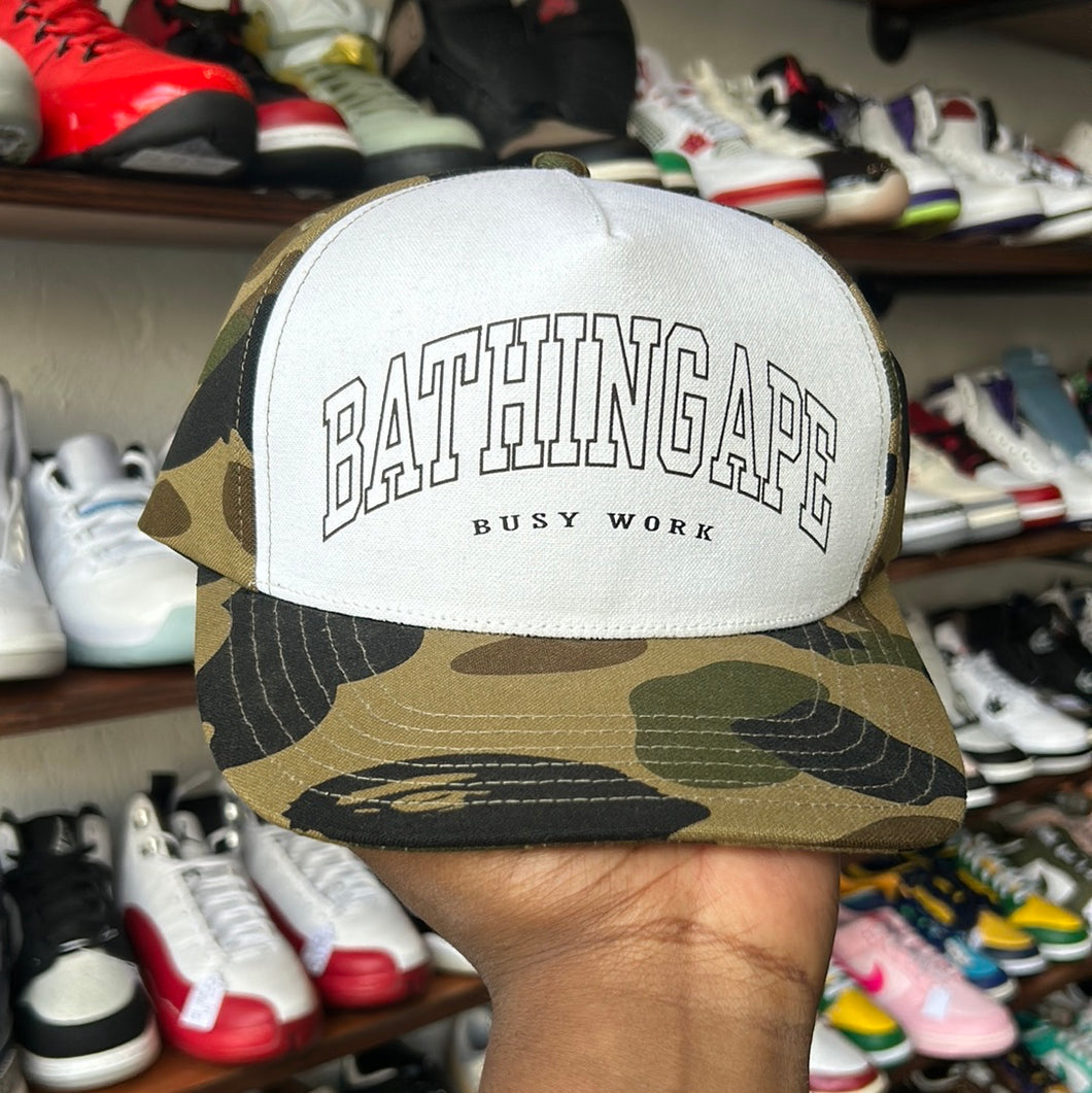 Bathing Ape Dark Camo Strapback Hat