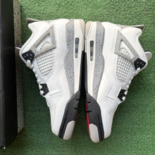 Load image into Gallery viewer, Jordan White Cement 4s Size 6Y
