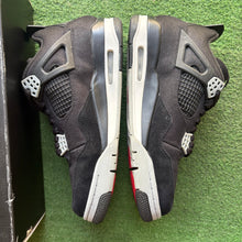 Load image into Gallery viewer, Jordan Black Canvas 4s Size 9
