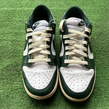 Load image into Gallery viewer, Nike Vintage Green Low Dunks Size 8.5W/7M

