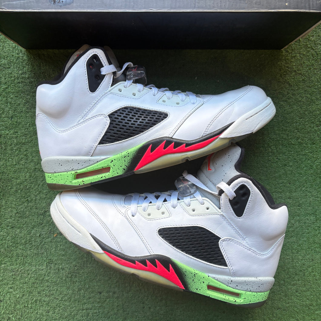 Jordan Poison Green 5s Size 11