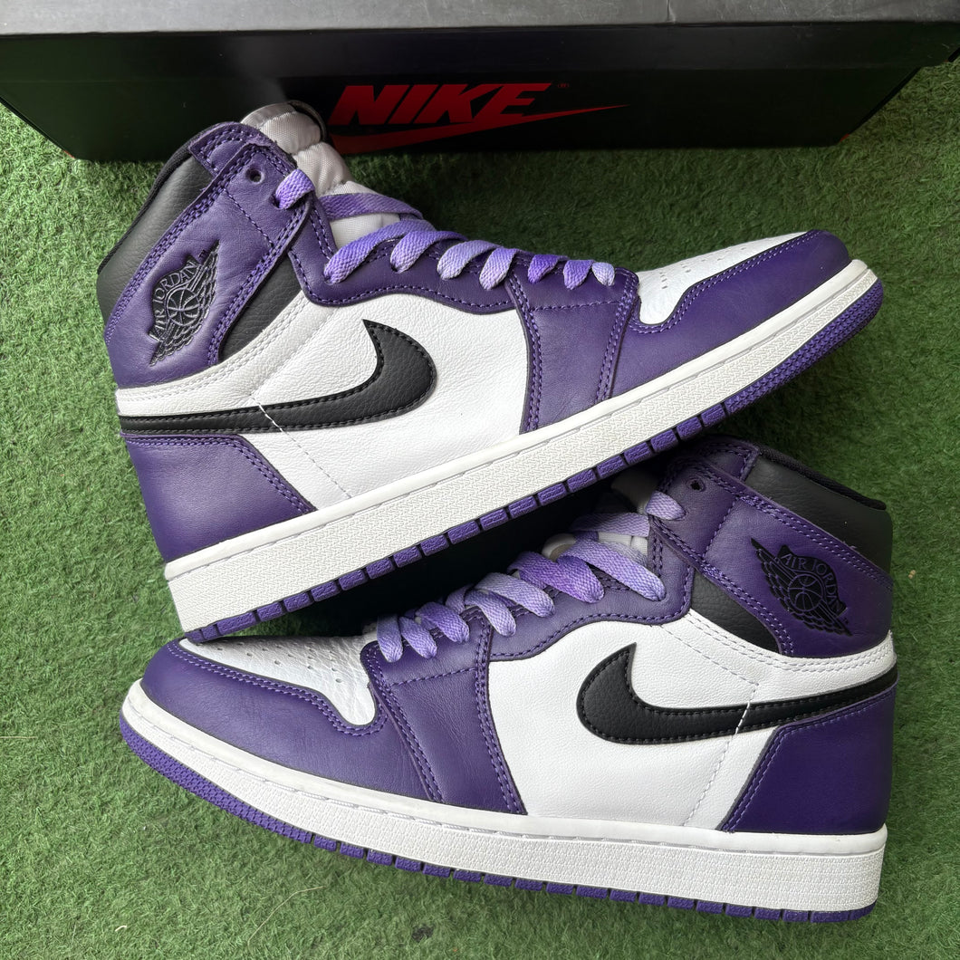 Jordan Court Purple 1s Size 8.5