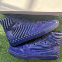 Load image into Gallery viewer, BB City Blue Monochrome Leather High-Top Sneaker Size 44

