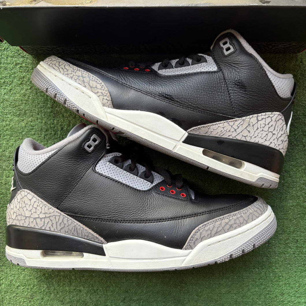 Jordan Black Cement 3s Size 10.5