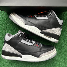Load image into Gallery viewer, Jordan Black Cement 3s Size 10
