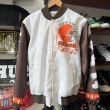 Load image into Gallery viewer, Vintage Cleveland Browns Chalk Line Fanimation Jacket Size M
