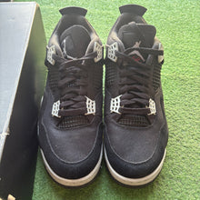 Load image into Gallery viewer, Jordan Black Canvas 4s Size 9
