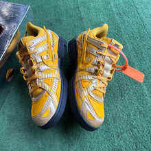 Load image into Gallery viewer, Nike Off White University Gold Rubber Dunks Size 8.5
