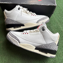 Load image into Gallery viewer, Jordan Reimagined White Cement 3s Size 7.5
