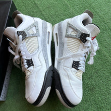 Load image into Gallery viewer, Jordan White Cement 4s Size 12
