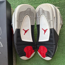 Load image into Gallery viewer, Jordan White Cement 4s Size 7Y
