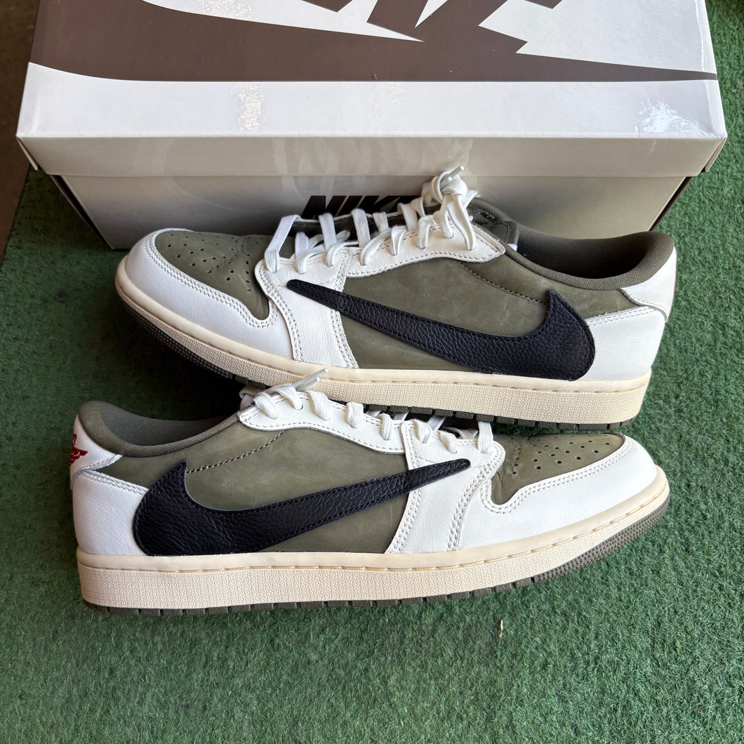 Jordan Medium Olive Low 1s Size 10.5