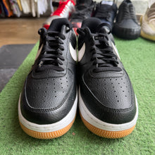 Load image into Gallery viewer, Nike Black White Gum Air Force 1s Size 9.5
