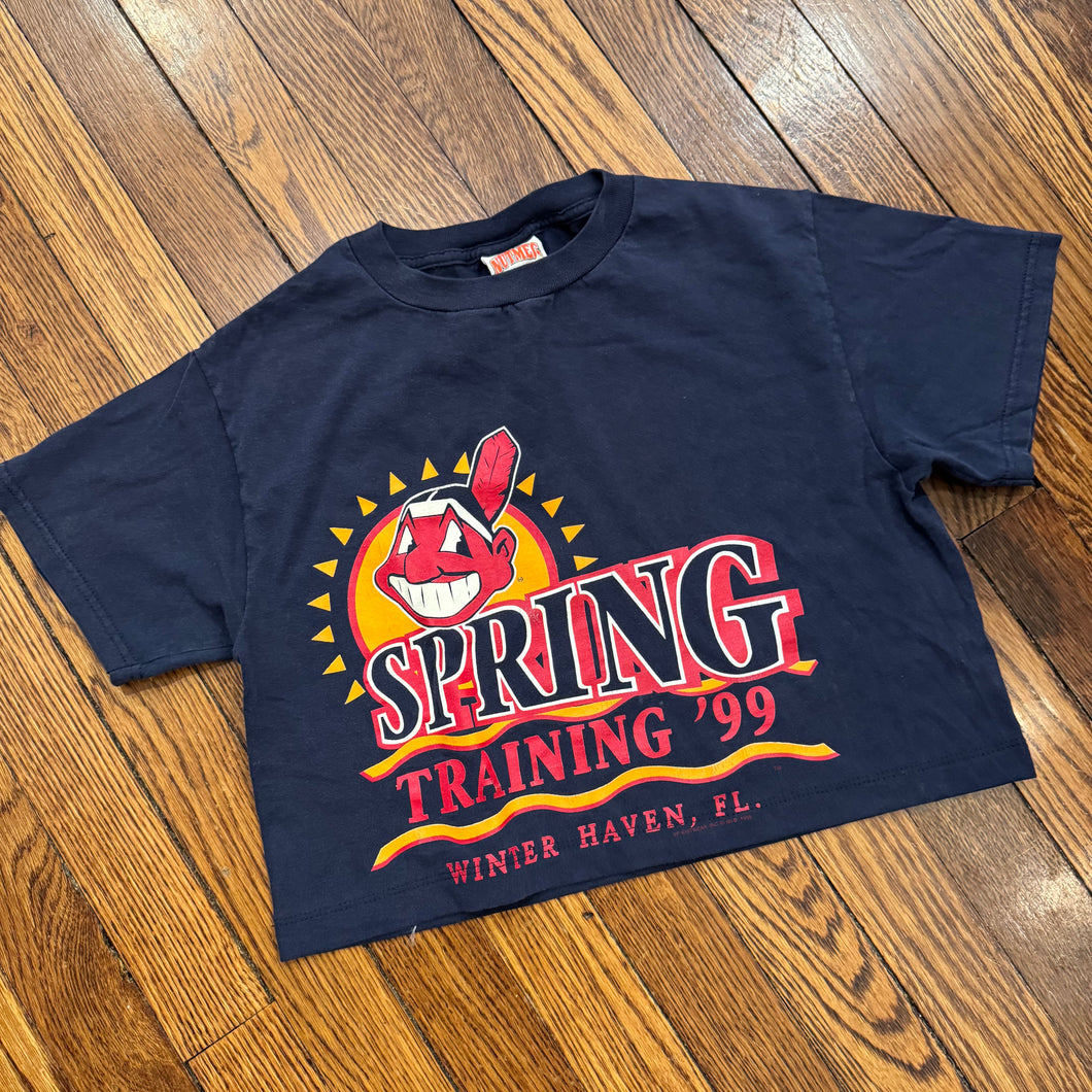 Vintage Cleveland Indians Crop Top Size L