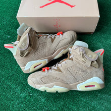 Load image into Gallery viewer, Jordan Travis Scott British Khaki 6s Size 9
