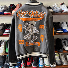 Load image into Gallery viewer, Off White Varsity Jacket Size XXL
