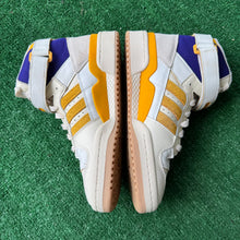 Load image into Gallery viewer, Adidas Collegiate Purple Gold Forum 84 Highs Size 7.5
