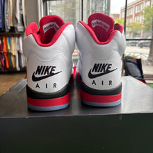 Load image into Gallery viewer, Jordan Black Tongue Fire Red 5s Size 13
