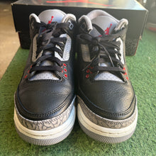 Load image into Gallery viewer, Jordan Black Cement 3s Size 7Y
