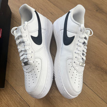 Load image into Gallery viewer, Nike Supreme White Black Air Force 1s Size 8.5
