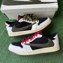 Load image into Gallery viewer, Jordan Travis Scott Olive Low 1s Size 11W/9.5M
