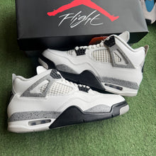 Load image into Gallery viewer, Jordan White Cement 4s Size 8
