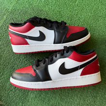 Load image into Gallery viewer, Jordan Bred Toe 1 Lows Size 7Y

