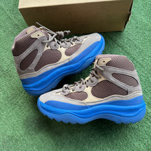 Load image into Gallery viewer, Adidas Yeezy Taupe Blue Desert Boots Size 7.5
