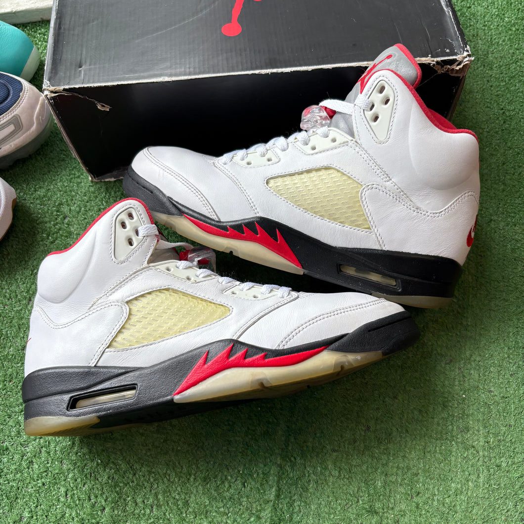 Jordan Fire Red 5s Size 10