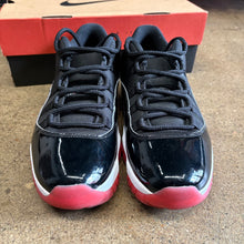 Load image into Gallery viewer, Jordan Bred Low 11s Size 10.5
