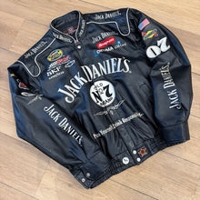 Load image into Gallery viewer, Vintage NASCAR Jack Daniels Leather Jacket Size XL
