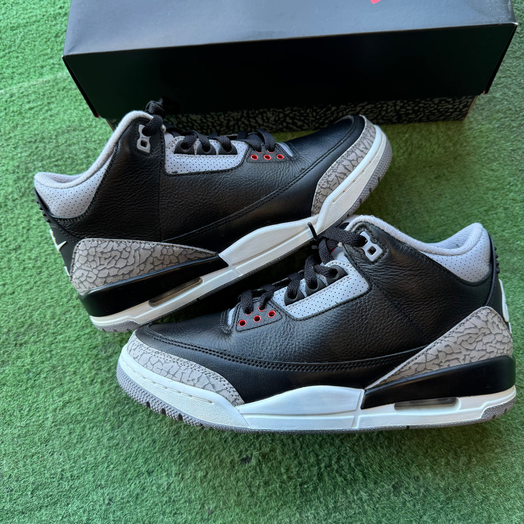 Jordan 2024 Black Cement 3s Size 8
