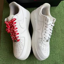 Load image into Gallery viewer, Nike Supreme All White Air Force 1s Size 9.5

