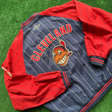 Load image into Gallery viewer, Vintage Cleveland Indians Mirage Jacket Size L
