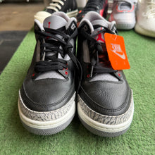 Load image into Gallery viewer, Jordan Black Cement 3s Size 7.5
