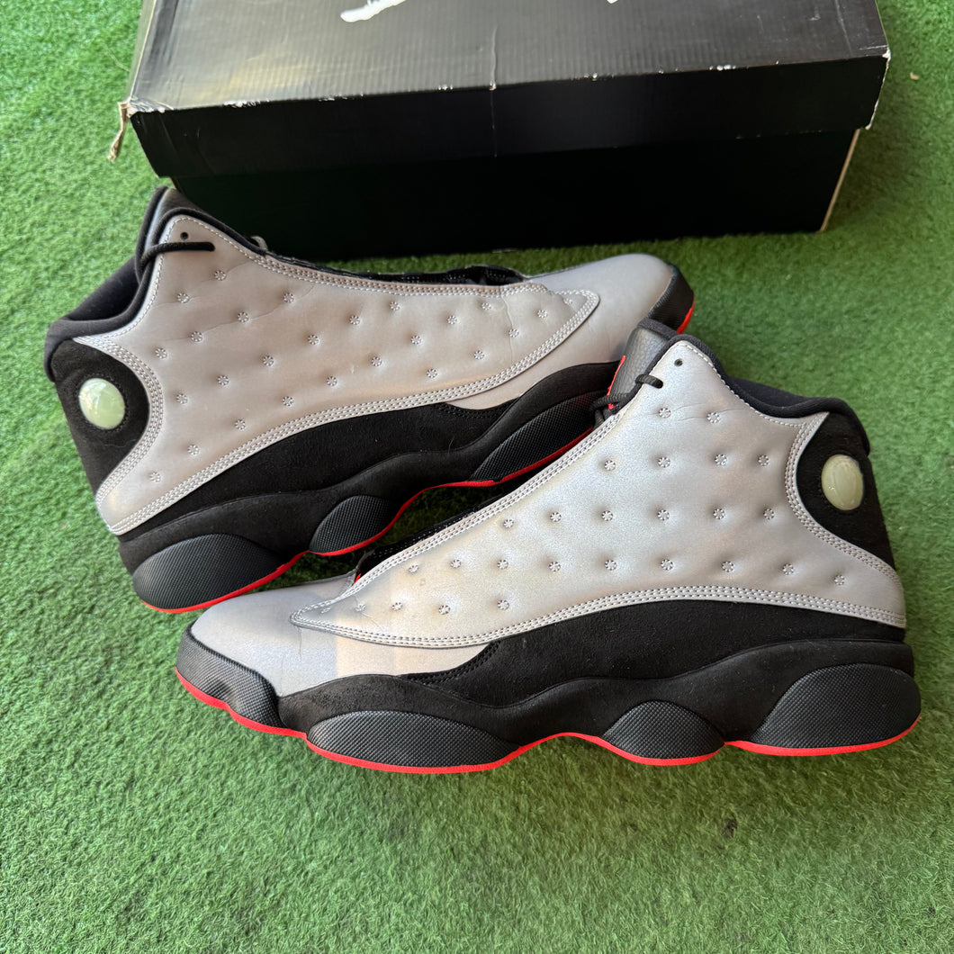 Jordan Reflective Silver 13s Size 12