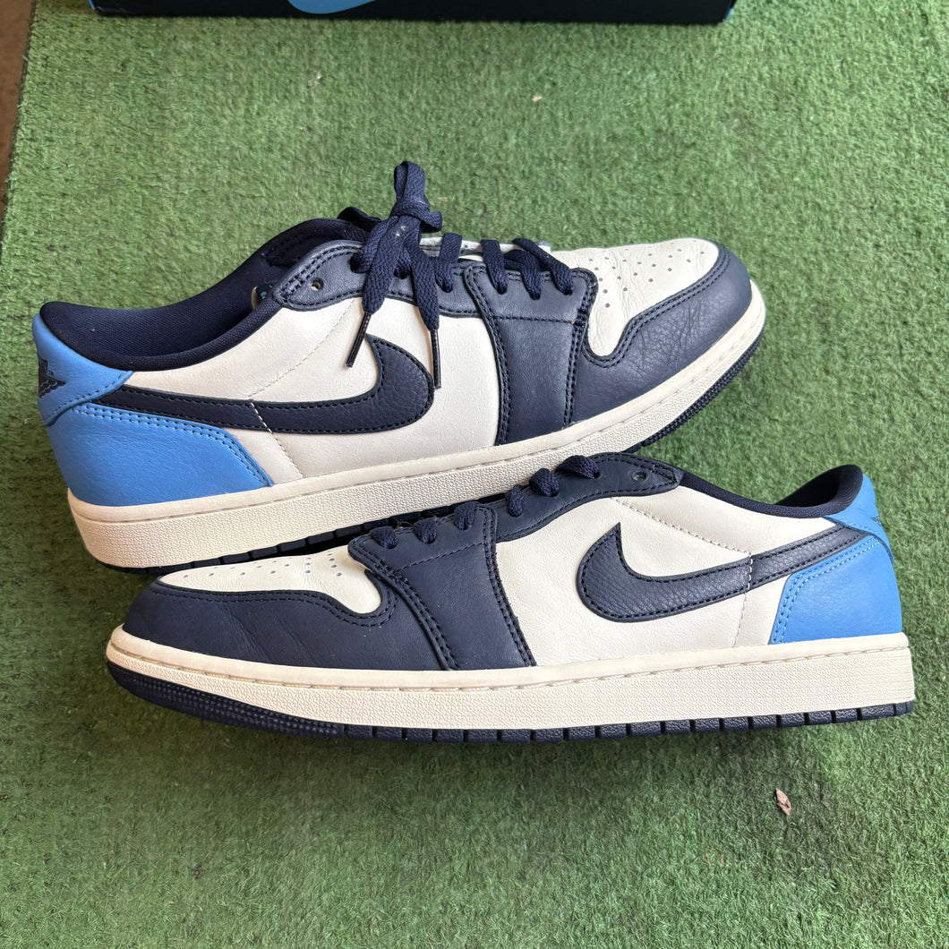 Jordan UNC Obsidian Low 1s Size 10.5